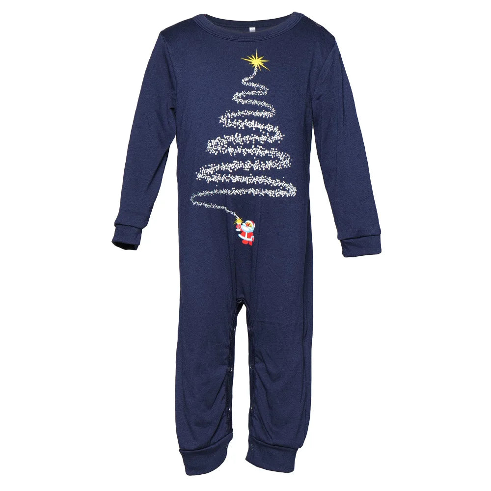 Christmas Look Pajamas Set Mom Dad Kids Dog Matching Pyjamas Cute Elf Print Sleepwear Soft Loose 2 Pieces Suit Xmas Wear Pijamas