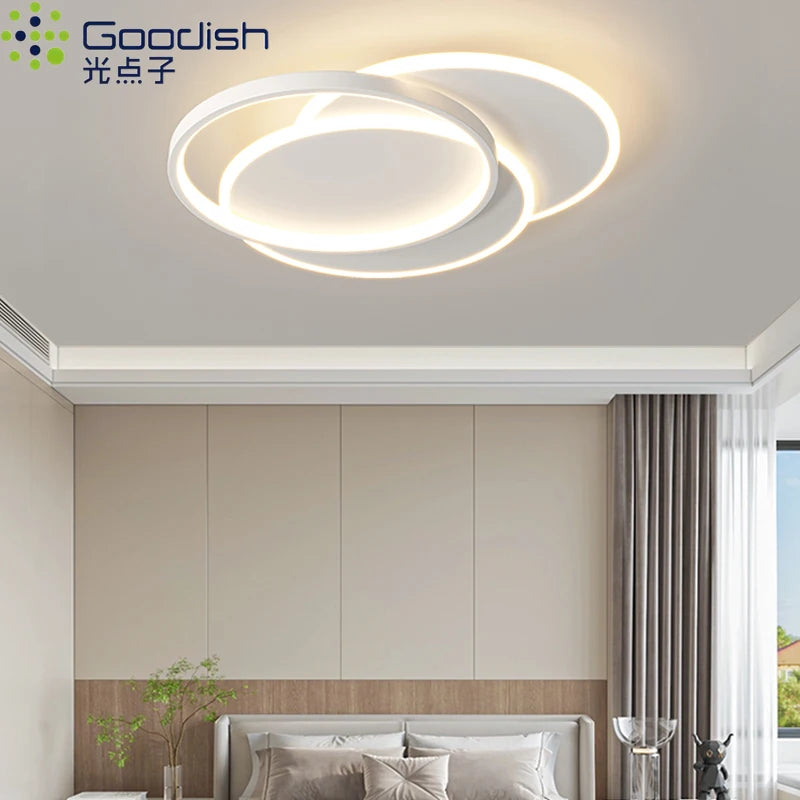 Modern Nordic Led Ceiling Light Square Minimalist Lamps for Kitchen Living Dining  Room Art Home Decoration Chandelier