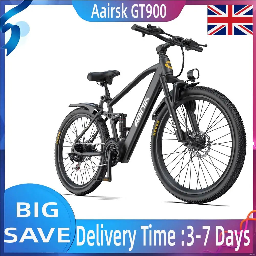 Aairsk GT900  Adult Electric Bicycle 36V13Ah Battery Electric Bike 26 Inch Tire E-Mountain Bike 250W Motor E-bike