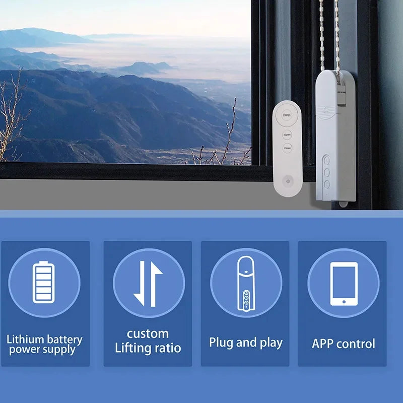 Tuya Smart Blind Motor USB Wifi  Automatic Electric Roller Shutter Shadows App Control Lifting Curtain Opening Closing Driver