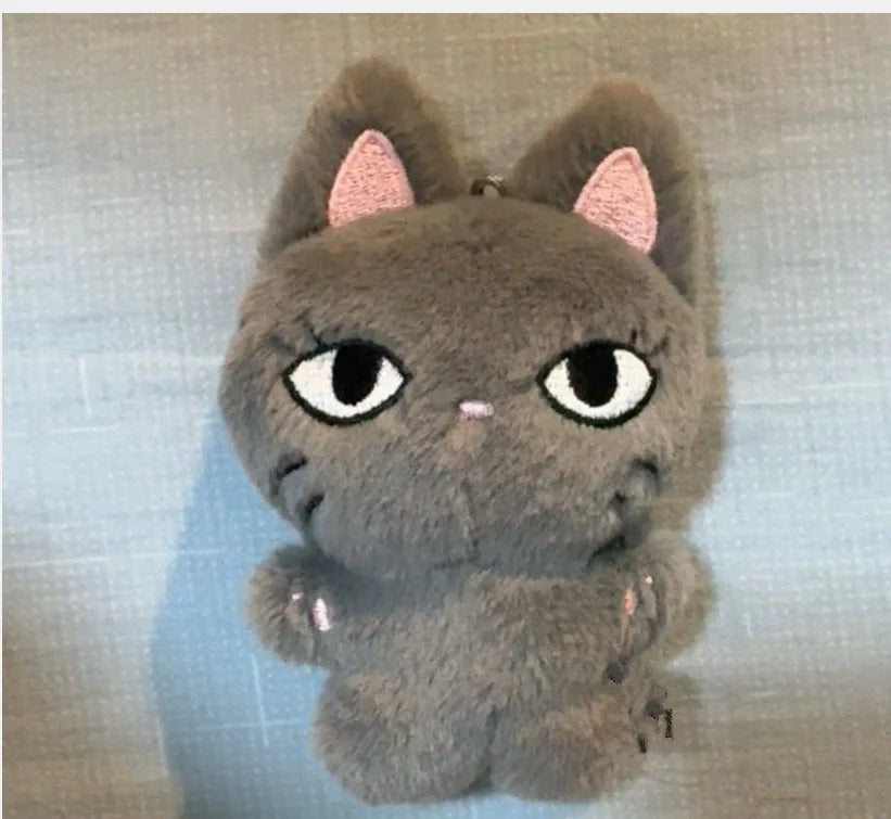 10cm Kpop DRAMA KARINA Same Plush Ning Winter Cartoon Cute White Snow Man Soft Animals Dolls Keychains Key Rings Bag Pendants