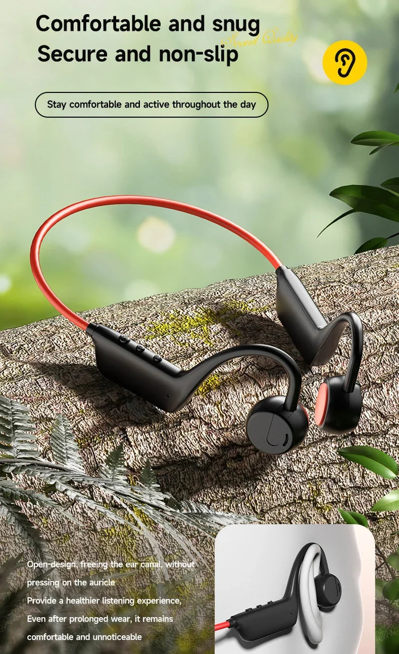 New Bone Conduction Headphones IPX8 Waterproof MP3 32GB Bluetooth5.4 Wireless Headphones With Mic Swimming Sports Fitness 2026