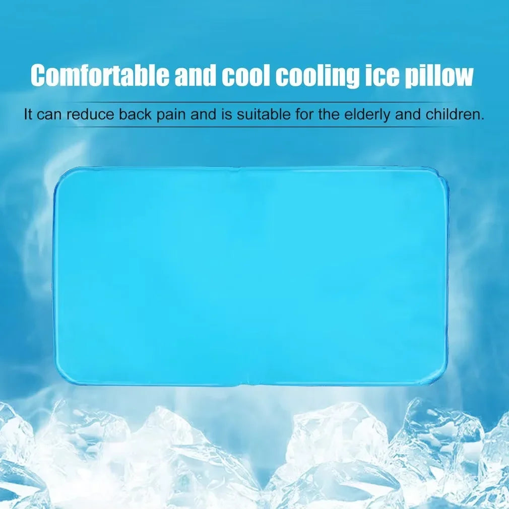 Summer Cooling Ice Pillow Cool Bed Mat Pad Relax Muscle Help Sleeping Pad Mat Travel Pillow Office Comfort Ice Pillow Aid Sleep