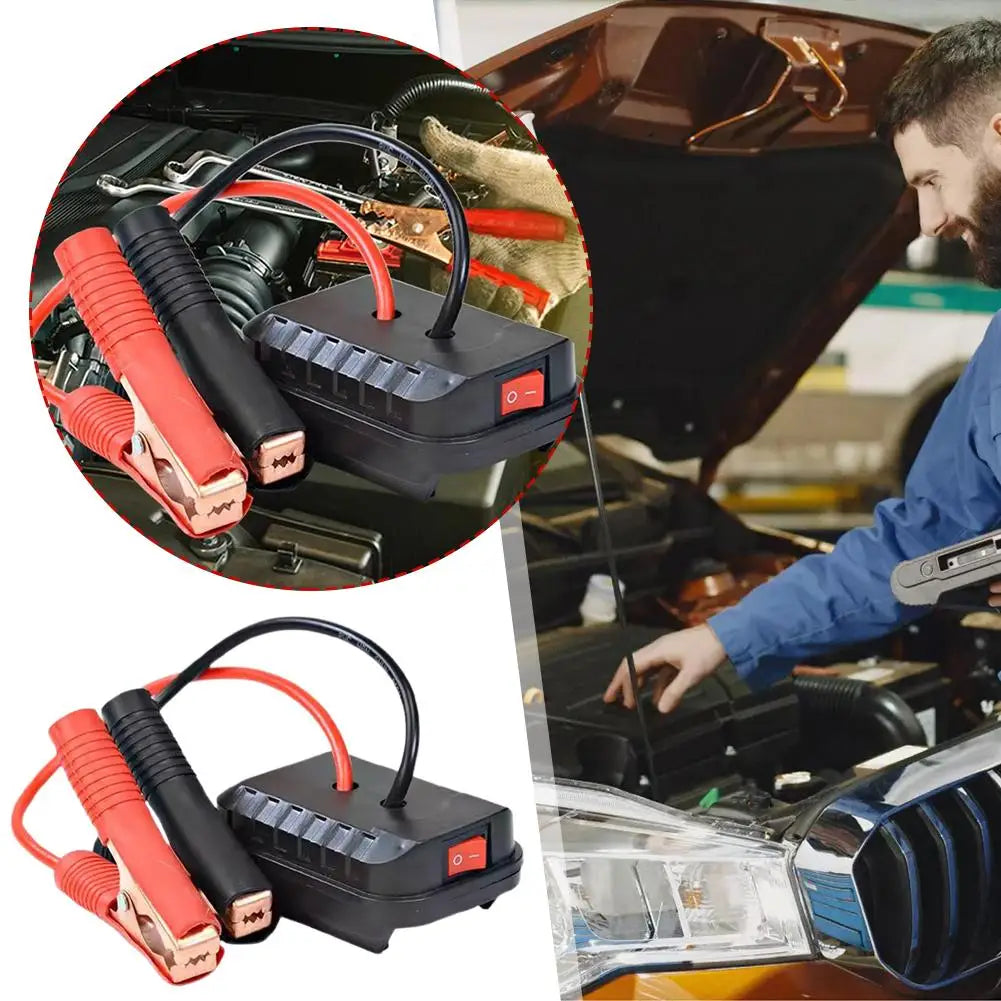 Car Lithium Battery Converter Charger Clip Auto Igniter Jump Starter For Makita Booster Cable Adapter Emergency Power DIY Tools
