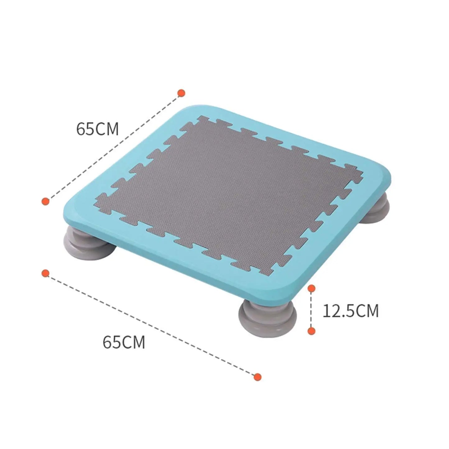 Portable Kids Trampoline Jump Fitness Toy Workout Small Rebounder Trampolines for Boys Girls Nursery Outdoor Kindergarten Indoor