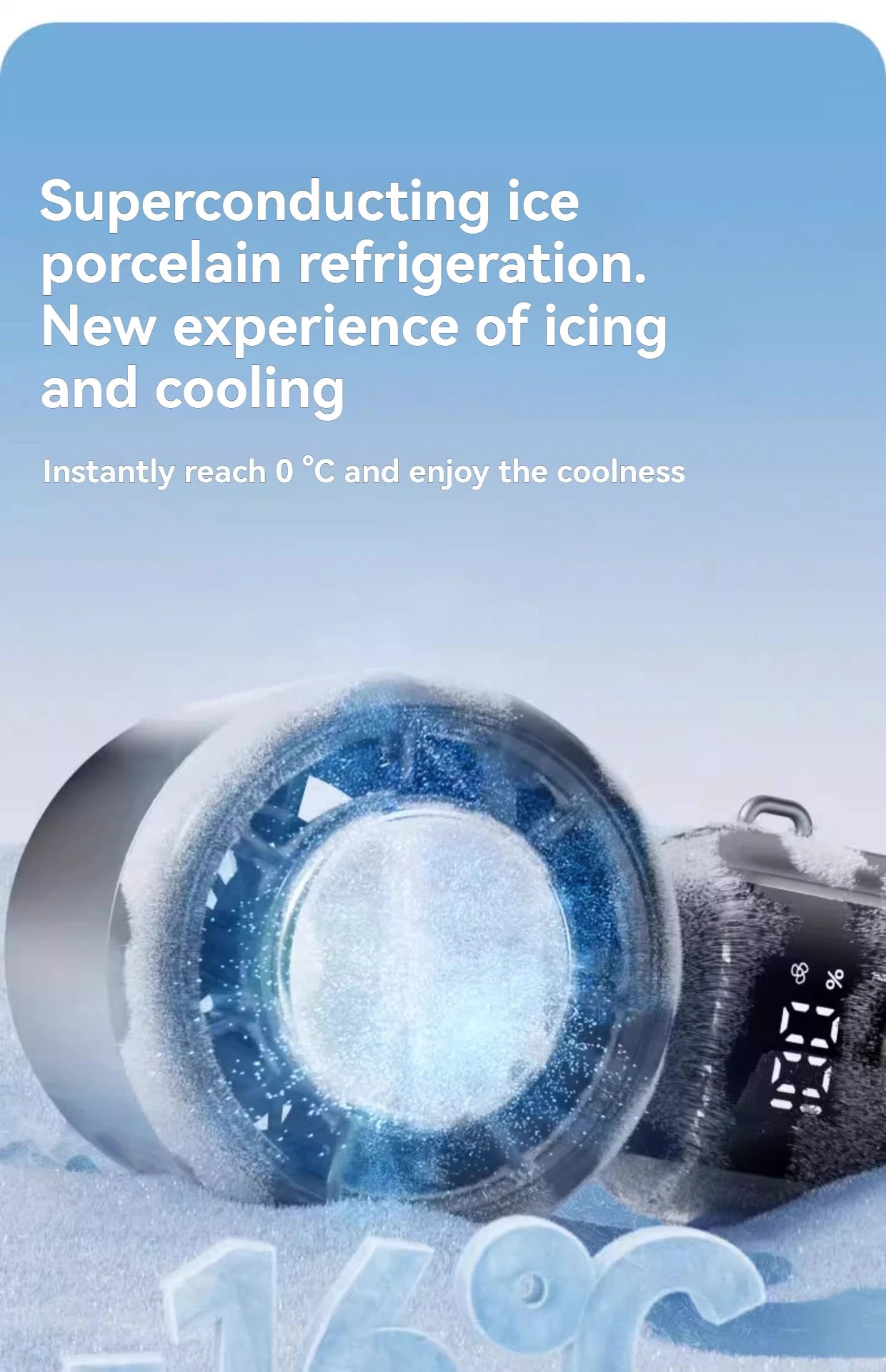 2025 Hanging Ice Pack Handheld High-speed Fan Folding 100 Speed Infinitely Adjustable Fan Portable For Outdoor Neck