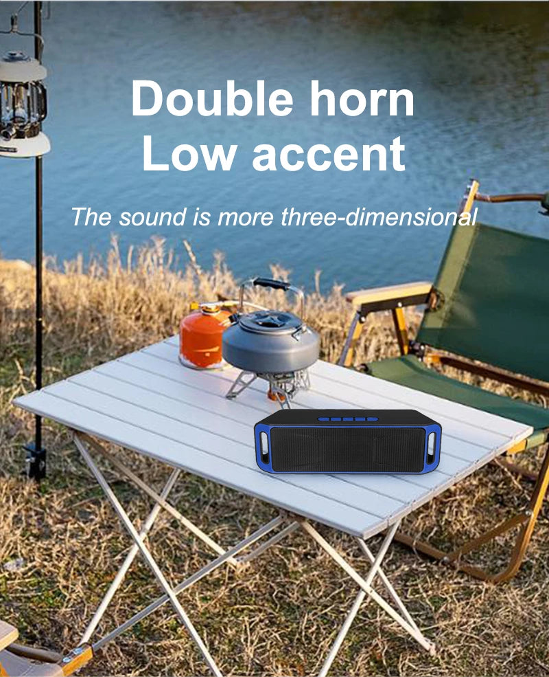 Portable Bluetooth Speaker Wireless Mini Speaker Subwoofer Speaker Smart Speaker TF USB Built-in Mic Dual Bass