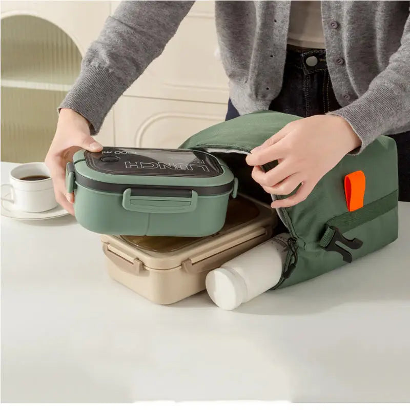 Insulated Lunch Bag Insulation Bento Pack Aluminum Foil Rice Bag Meal Pack Ice Pack Portable Dinner Picnic Food Storage Handbag