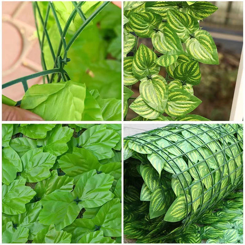 For Home Outdoor Garden Balcony Decoration 0.5X3m Artificial Ivy Hedge Green Leaf Fence Panels Faux Privacy Fence Screen