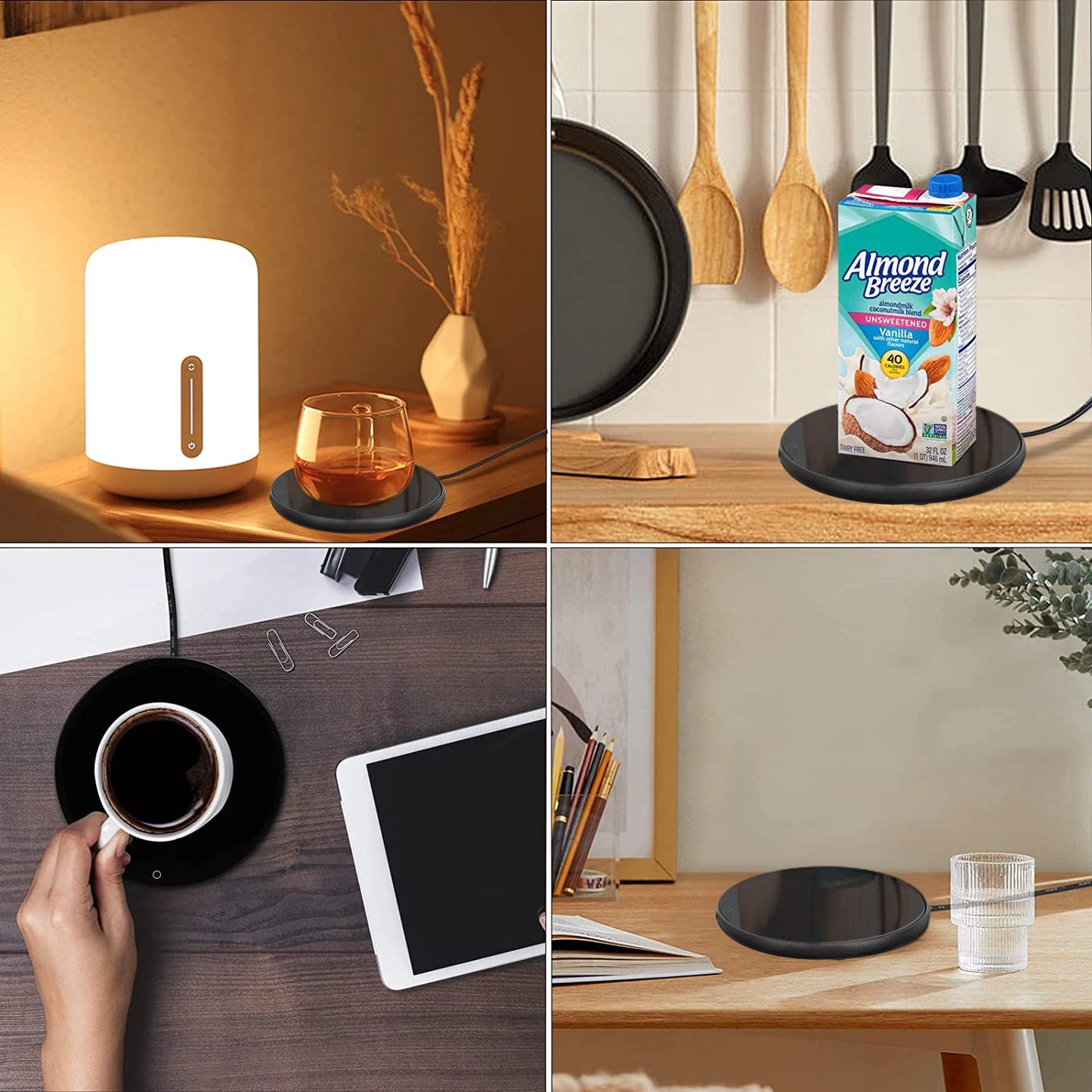 Cup Warmer USB Mug Warmer Coffee Cup Heater Electric Milk Tea Cup Warmer Heater Coaster For Home Office Desk USB Glass Heater