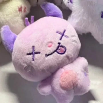 10cm Kpop DRAMA KARINA Same Plush Ning Winter Cartoon Cute White Snow Man Soft Animals Dolls Keychains Key Rings Bag Pendants