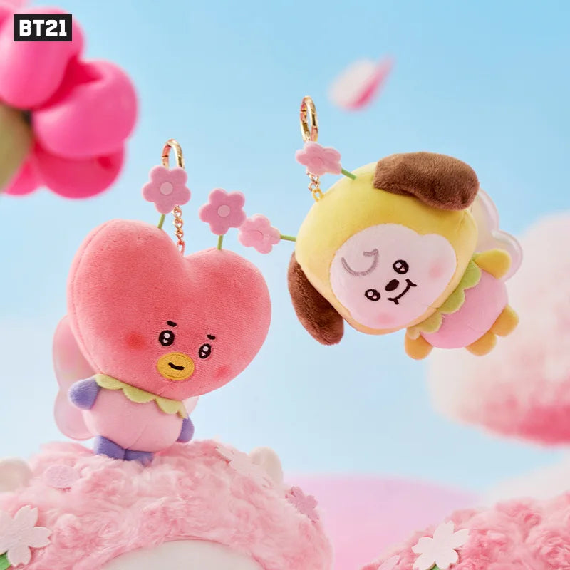 BT21 Chimmy Cooky koya Shooky Tata Creative Anime Peripheral Cartoon Keychain Personality Cute Backpack Decorative Doll Pendant