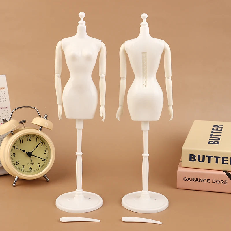 1/6 Doll Mannequin Coat Hanger Dollhouse Doll Skirt Support Wedding Mannequin Stand Humanoid Model Toy Doll Gown Display Form