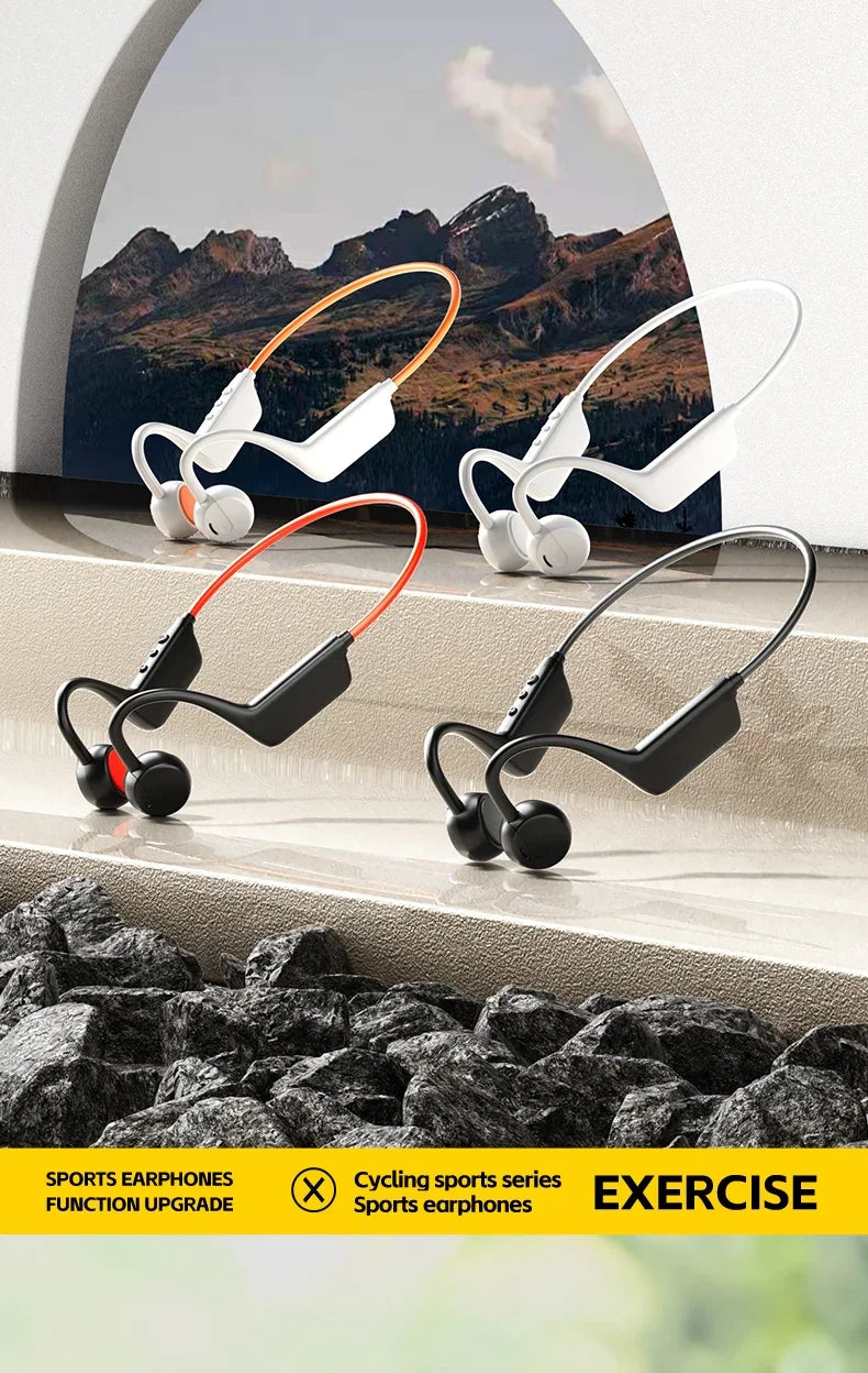 New Bone Conduction Headphones IPX8 Waterproof MP3 32GB Bluetooth5.4 Wireless Headphones With Mic Swimming Sports Fitness 2026
