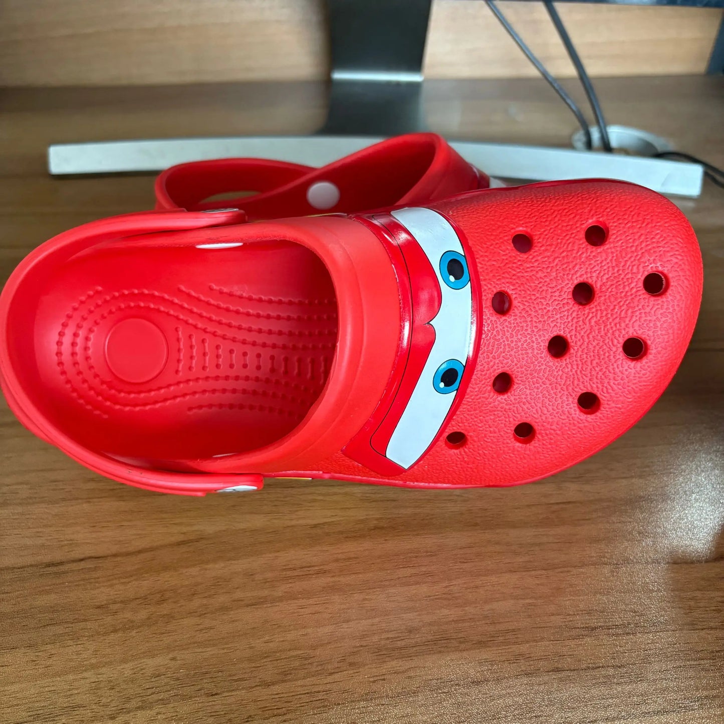 2026 Mcqueen Cartoon Slippers - Waterproof Eva Outdoor Sandals With Breathable Holes, Adult Casual Beach Shoes
