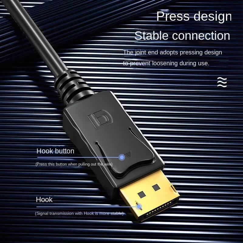 1.8M DP To HDMI-compatible Cable 4k DisplayPort To HD Adapter Male To Female DisplayPort To HDTV Converter for Monitor Projector