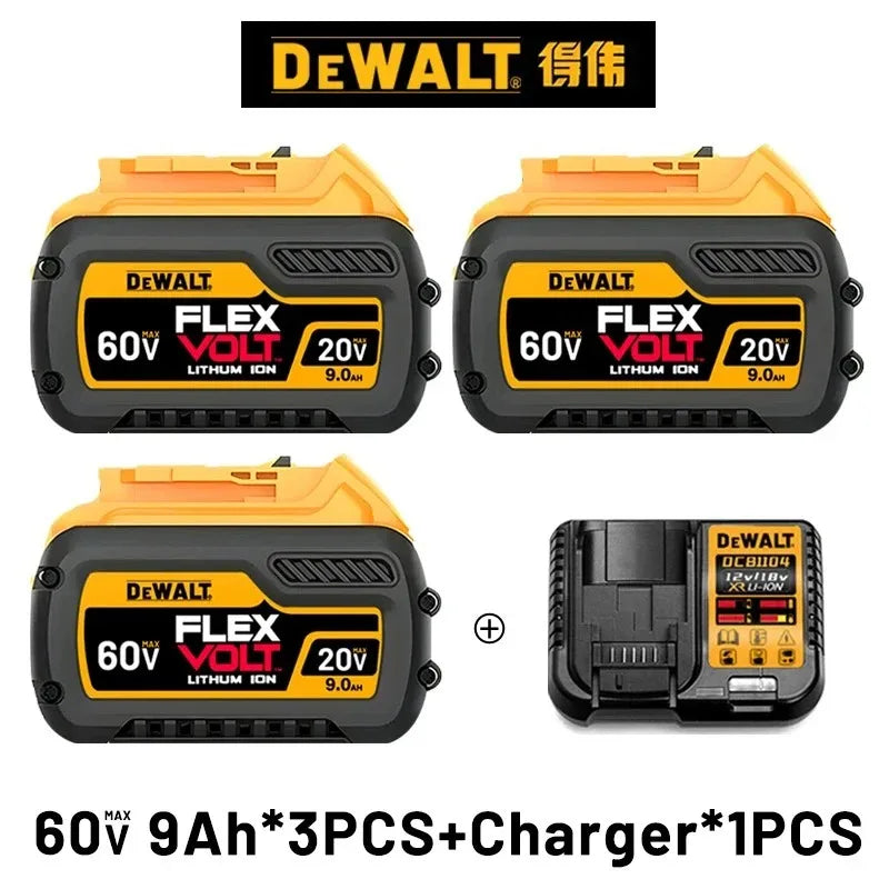 DeWALT Original Battery 20V/60V 6Ah 9Ah MAX FlexVolt for DCB606 DCB205 DCB206 DCB209 DCB182 Power Tool