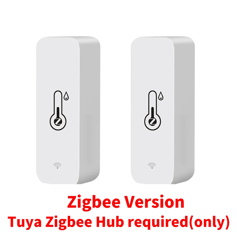 Tuya WiFi Zigbee Temperature Humidity Sensor Smart Home Indoor Hygrometer APP Monitoring Work with Google Home SmartLife Alexa