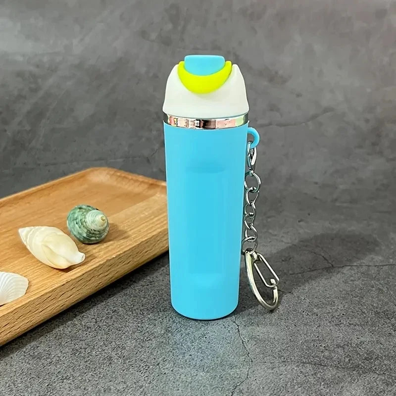 1/4pcs Fashionable Fruit Cup Style Keychain, Can Hold Small Ornaments, Lipstick, Etc., A Perfect Gift for Travel, Daily Wear