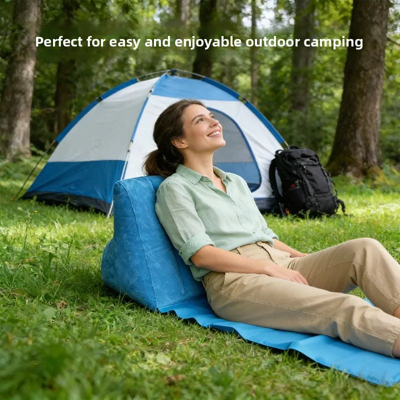 Inflatable Beach Mat, Inflatable Pvc Flocking Inflatable Triangle Pad, Flocking Triangle Pad, Inflatable Beach Cushion