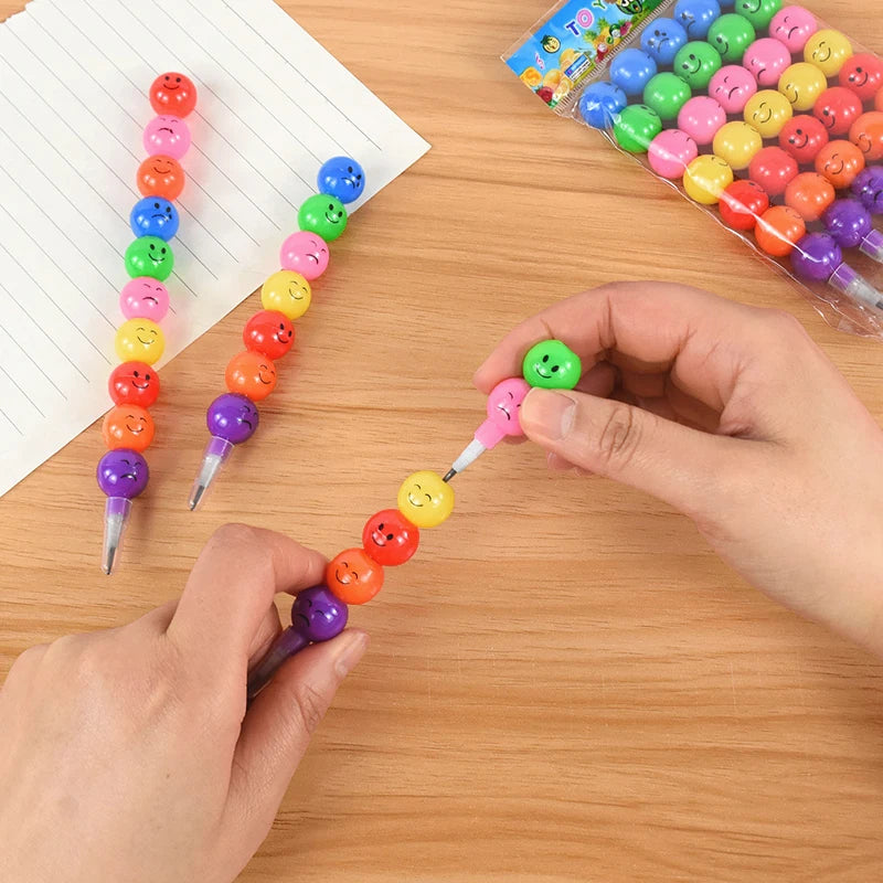 5/10Pcs Lollipop Building Block Crayon Pencil Painting Pen Kids Birthday Party Favors Pinata Fillers Back To School Stationery