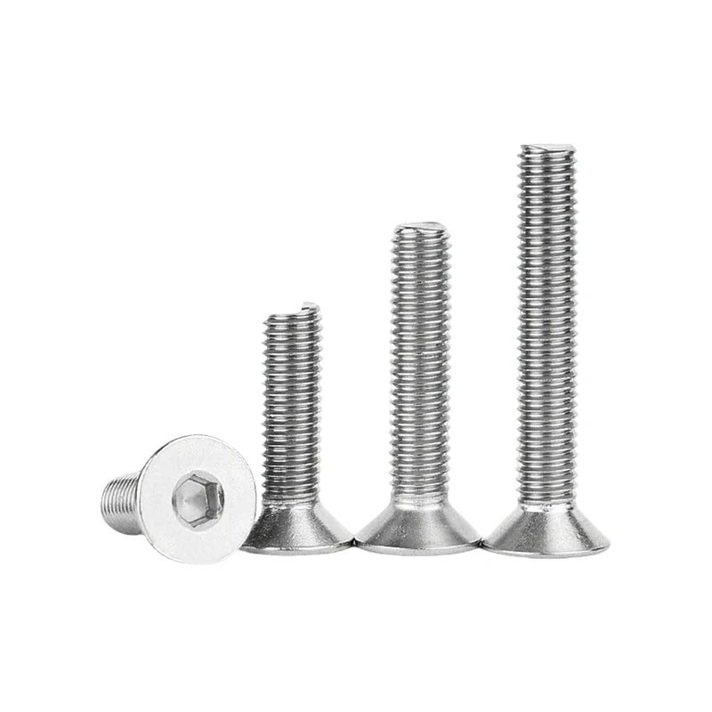 316 Stainless Steel Hexagon Socket Countersunk Head Screw A4-70 DIN7991 M3 M4 M5 M6 M8 M10 Allen Bolt Fastener