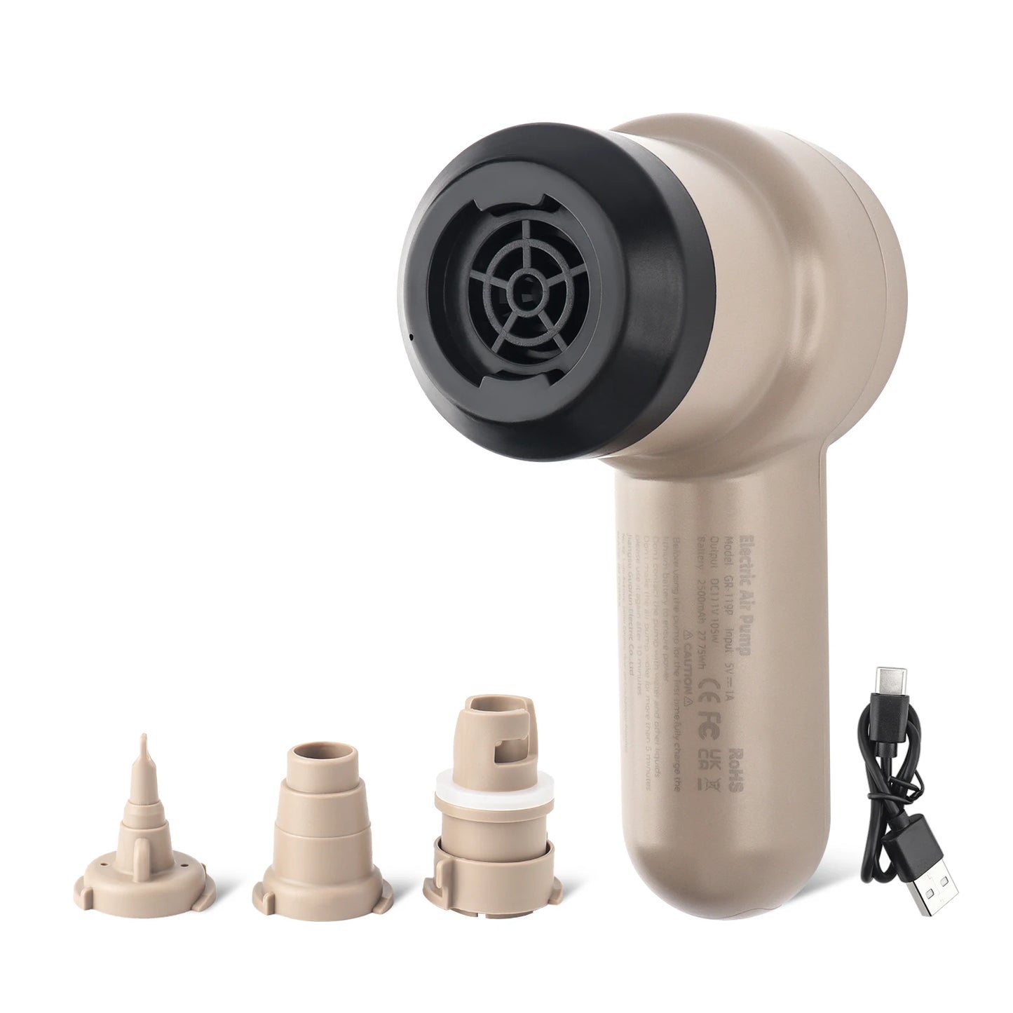 DOTWISE Mini Electric Air Pump Brushless Motor Wireless Air Compressor High Flow Small Air Mattres Kayak Paddle Outdoor Air Pump