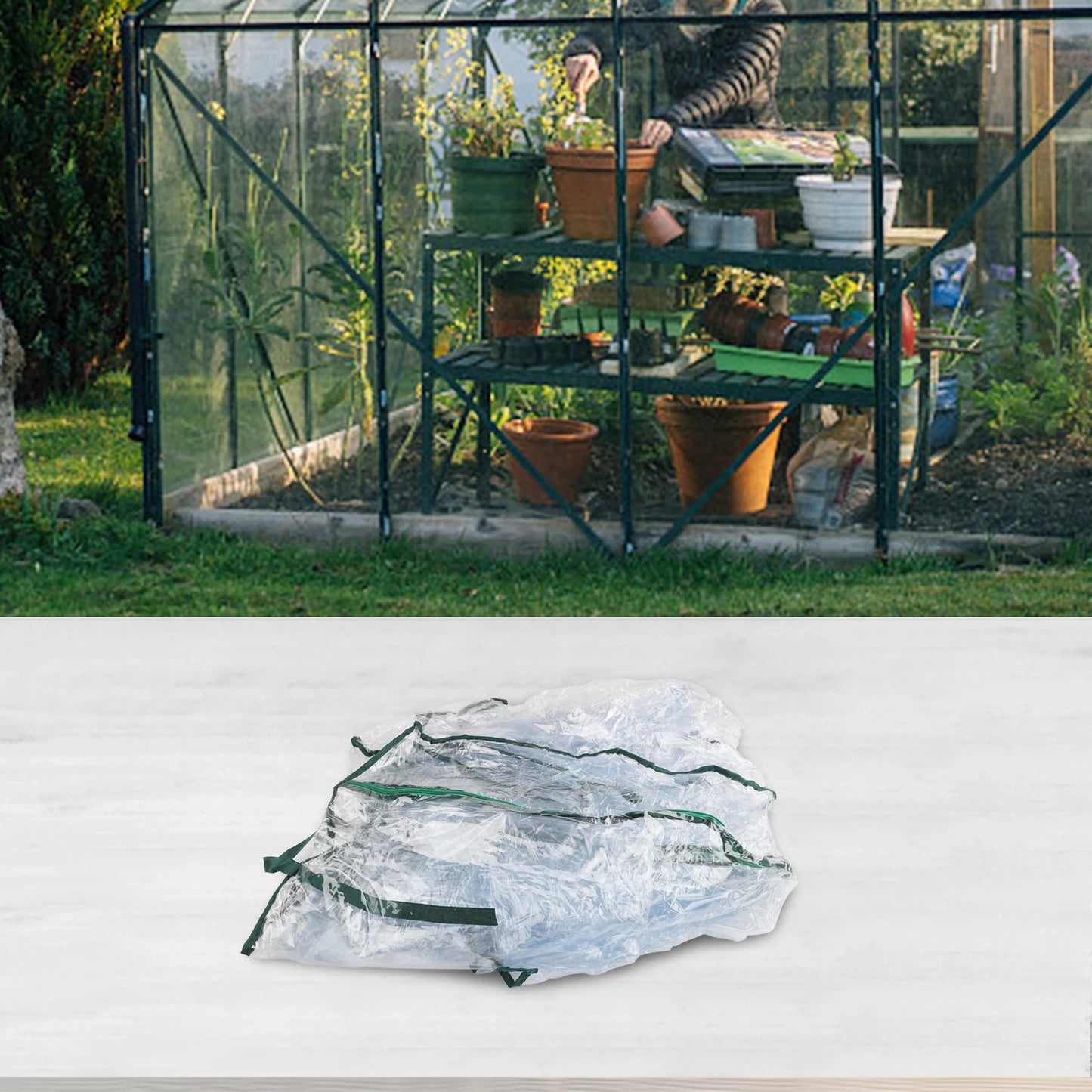 For Home Gardening Greenhouse Cover PVC Greenhouse Aluminum Foil Greenhouse Ample Growing Space Convenient Access