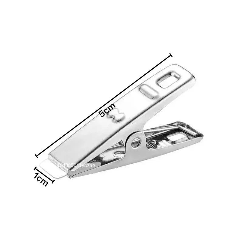 Stainless Steel Clothes Pegs Windproof Metal Clamps Metal Laundry Clothes Clips Multifunction Clothespins with Strong Clamp