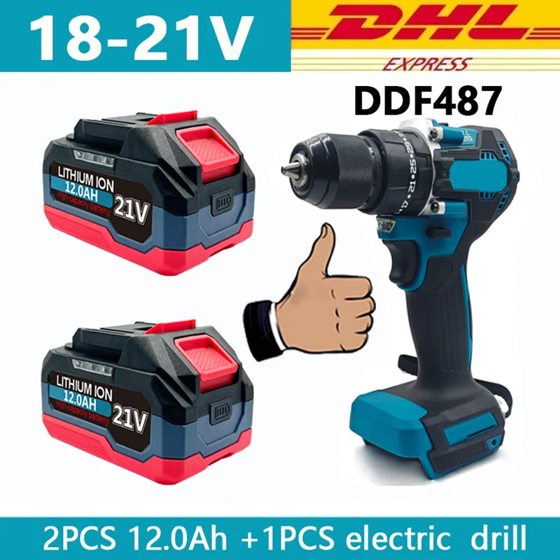 18V 21V 6.0 9.0 12.0Ah Rechargeable Lithium Battery For Makita 18v Power Tools Cordless Wrench Saw Drill Grinder Screwdriver .
