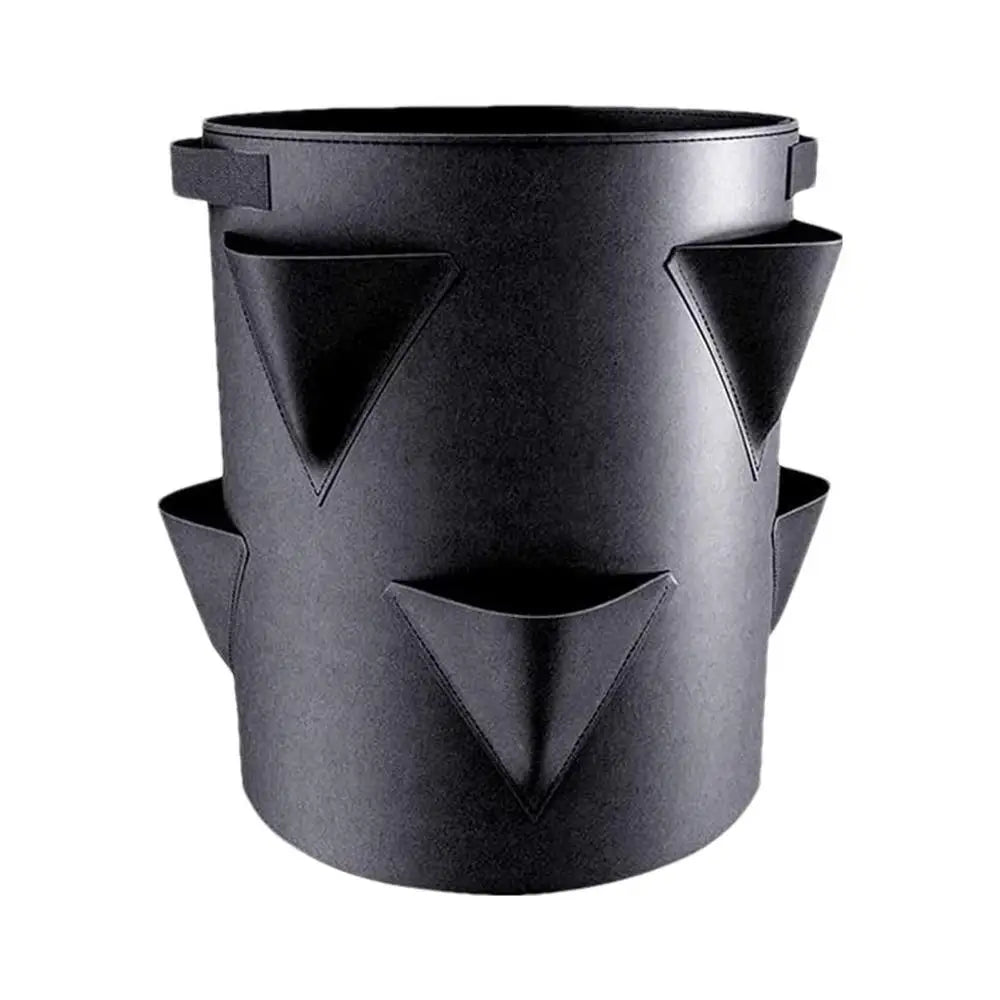 7 Gallons Strawberry Planting Bag Grow Bag With 6 Side Grow Pocket Portable Tomato Planting Bags Strawberry Pots Planting Pots