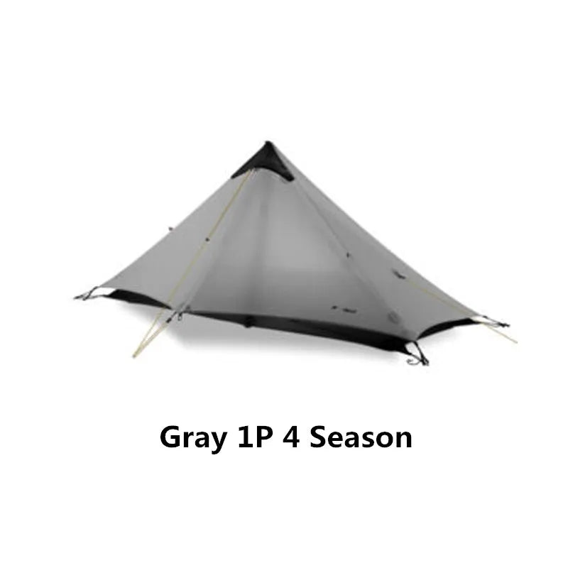New FLAME'S CREED Lanshan 1 Person Oudoor Ultralight Camping Tent Single Man 3/4 Season Professional 15D Silnylon Rodless Tent