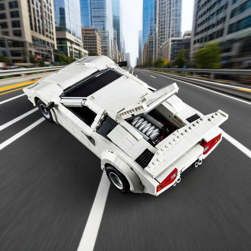 Spot 1506 piecesof Countach 5000 building blocks super racing model classic collection toys Christmas boys birthday gifts 10337