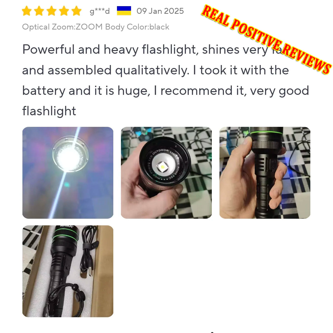 hit product long-range kilometer ultra bright flashlight, outdoor waterproof high-power strong light flashlight, rechargeable