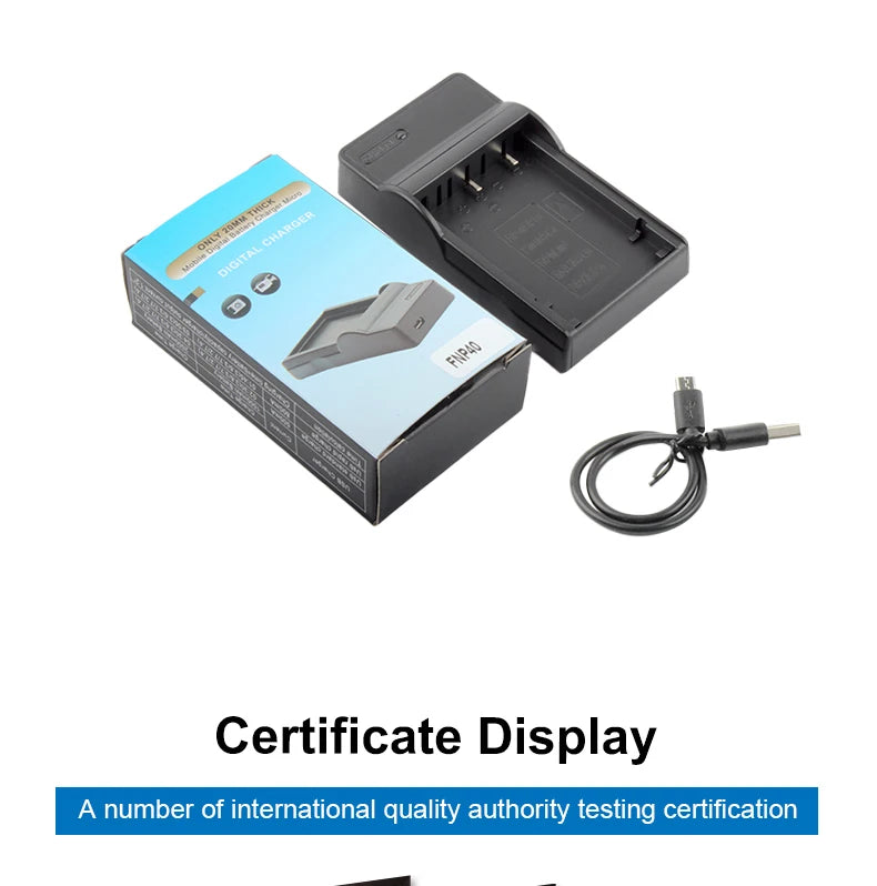 Battery USB Charger FNP-40 NP-40 NP-40N NP-40ND for Fujifilm Cameras F610 F650 F700 F710 F810 F811 J50 V10 Z1 Z2 Z3