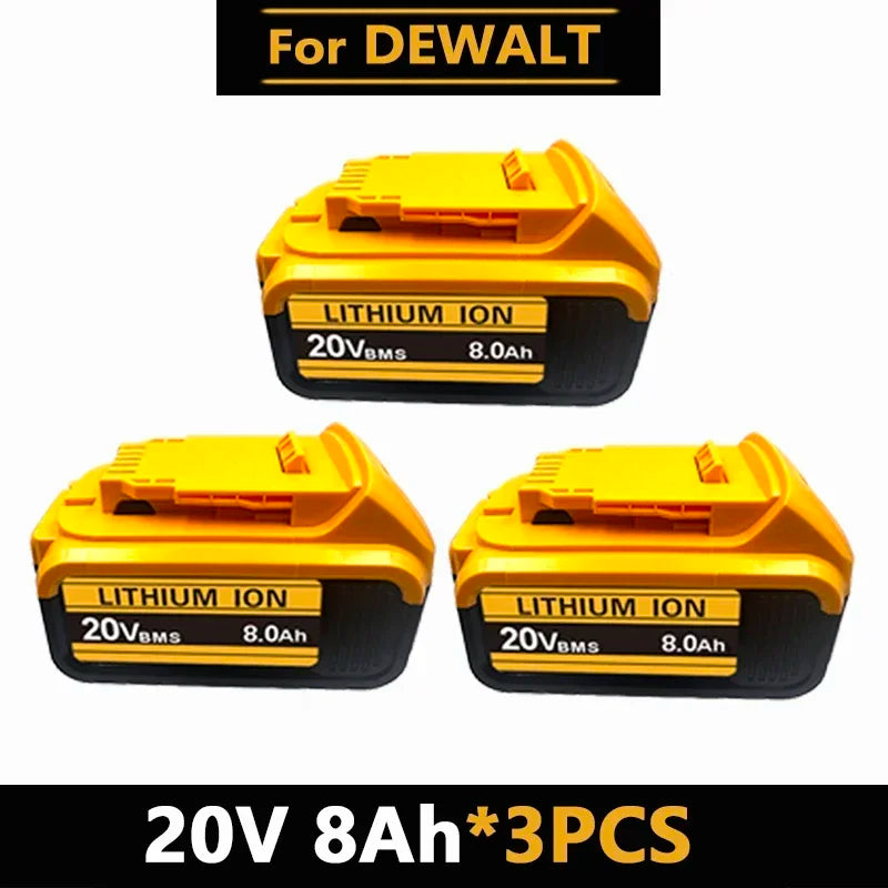 .Original for DEWALT 20v/60V battery DCB606 DCB609 DCB182 DCB205 DCB206 DCB209 power tool 18V battery 6AH 9AH battery.