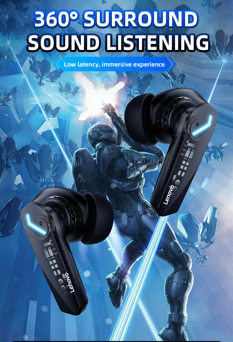 Lenovo GM2 Pro TWS Wireless HIFI Stereo Headset Low Latency Headphones Gaming Music Dual Mode Earbuds Music Sport Headset
