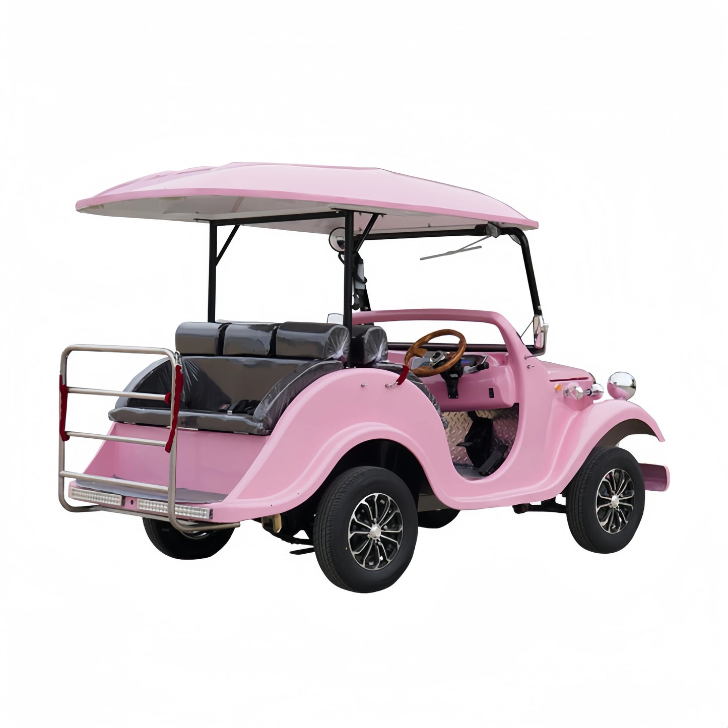 Classic Luxury Retro Electric Car for Adults 4 Wheels Low Speed Special Transportation Vehicle Long Endurance Lithium Battery