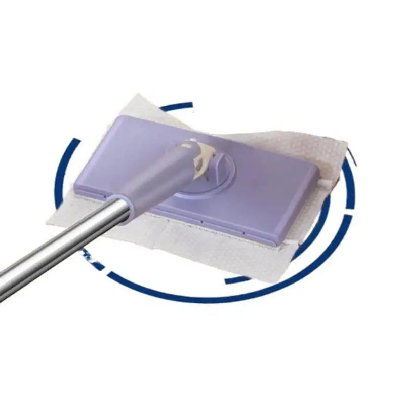 1pc Portable Mini Mop Automatic Paper Towel Changing Mop 360°Rotation Cleaning Tool For Floor Window Dust Removal No cloth ﻿