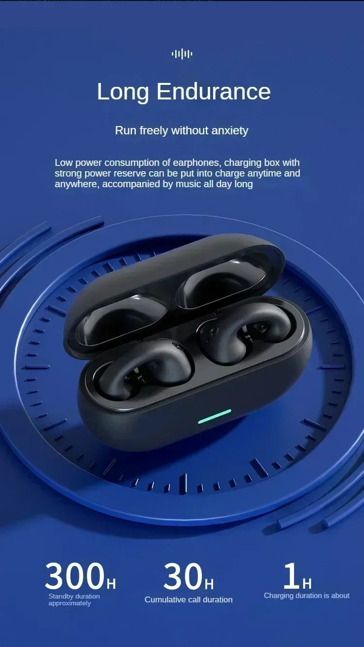 Brand new original T75 bone conduction wireless Bluetooth 5.3 headphones sports HiFi sound quality headphones