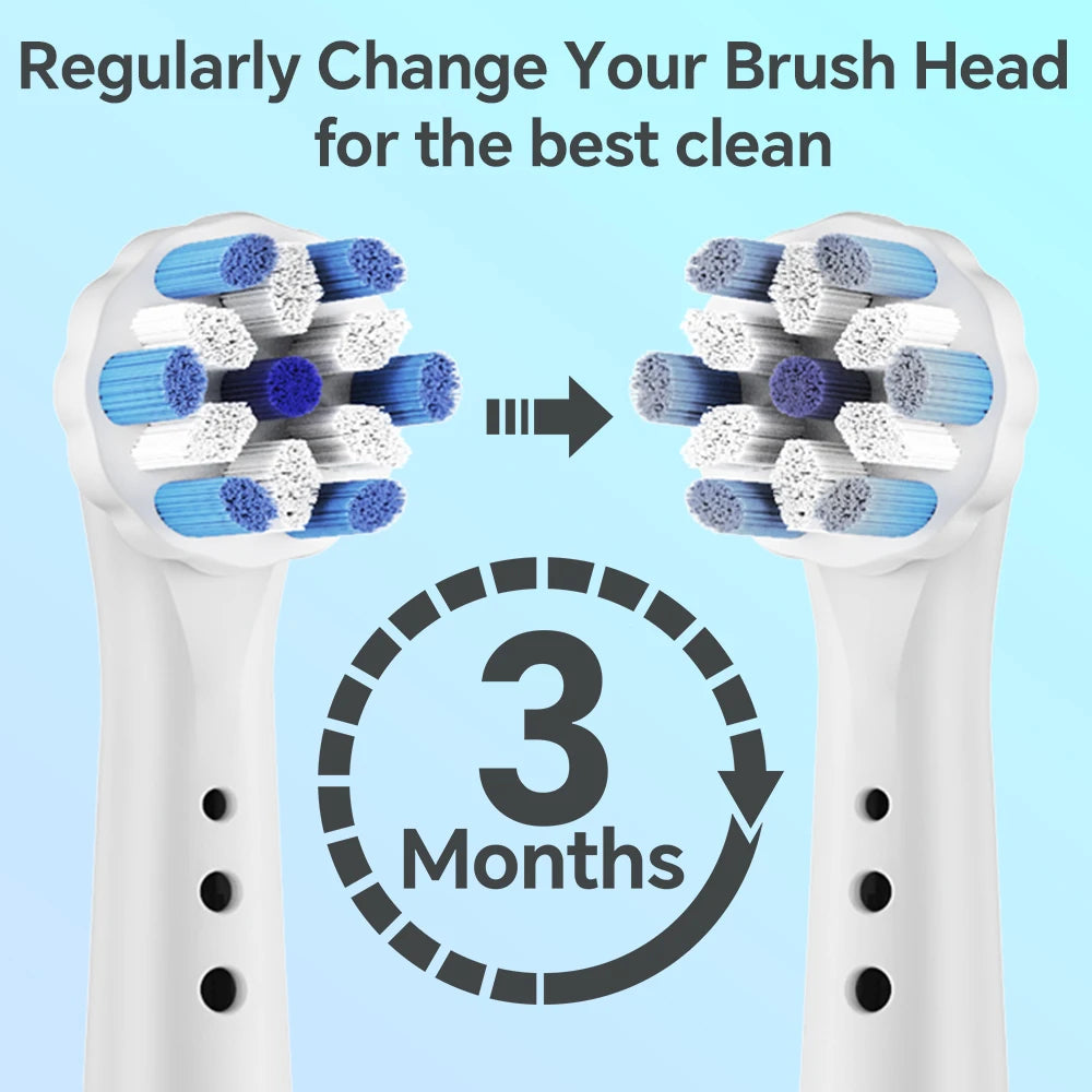 4 8 12 Pack Toothbrushes Head, Compatible with Oral B iO 2/3/4/5/6/7/8/9/10 Series Electric Toothbrush Replacement Brush Heads
