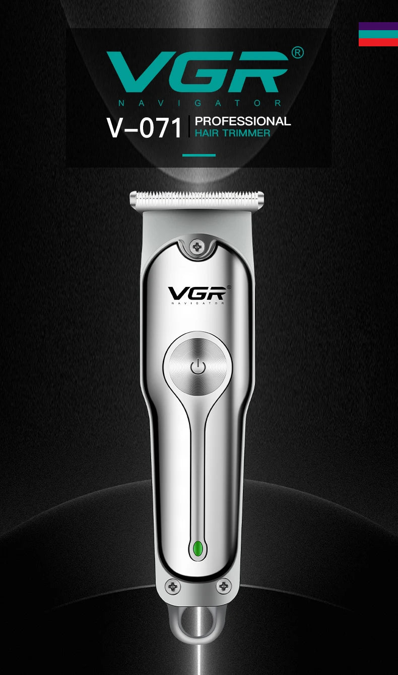 VGR Hair Trimmer Professional Hair Clipper Wireless Hair Cutting Machine Electric Zero Cutting Machine Trimmer for Men V-071