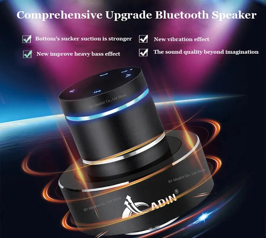 Adin 26W Vibro Wireless Bluetooth Speaker Anti-Neighbor Strong Vibration Effect Subwoofer Sound Box for Music Audio Loudspeakers