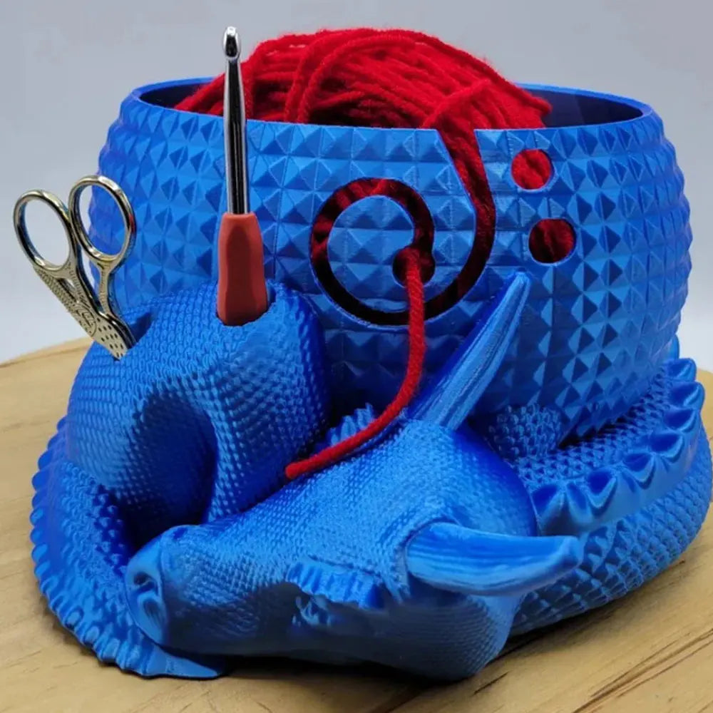 Crochet Bowl Knitting Yarn Storage Holder Dragon Egg Yarn Bowl Yarn Storage Organizer Crochet Yarn Holder Yarn Organizer