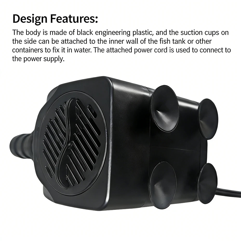 AC220V Multi-functional Silent Aquarium Submersible Pump, Landscape Large-flow Water Spray Pump,Fish Pond Water Circulation Pump