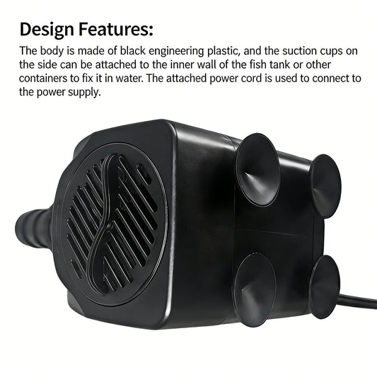 AC220V Multi-functional Silent Aquarium Submersible Pump, Landscape Large-flow Water Spray Pump,Fish Pond Water Circulation Pump