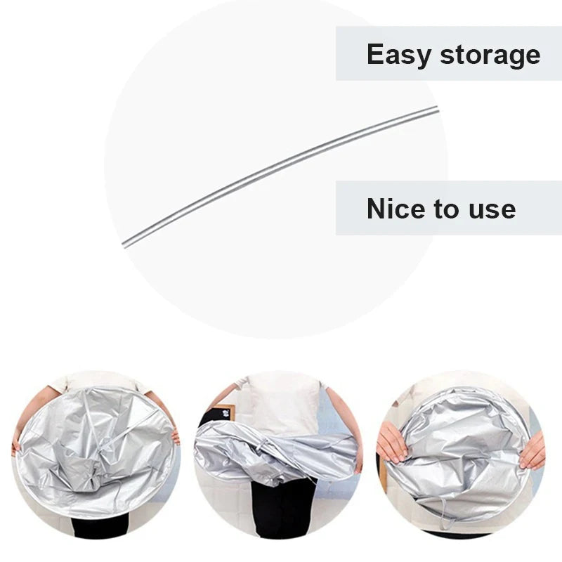 Adult Medium Size Haircut Cloak Cloth Hair Dye Breathable Household Haircut Cloak Foldable Haircut Tool