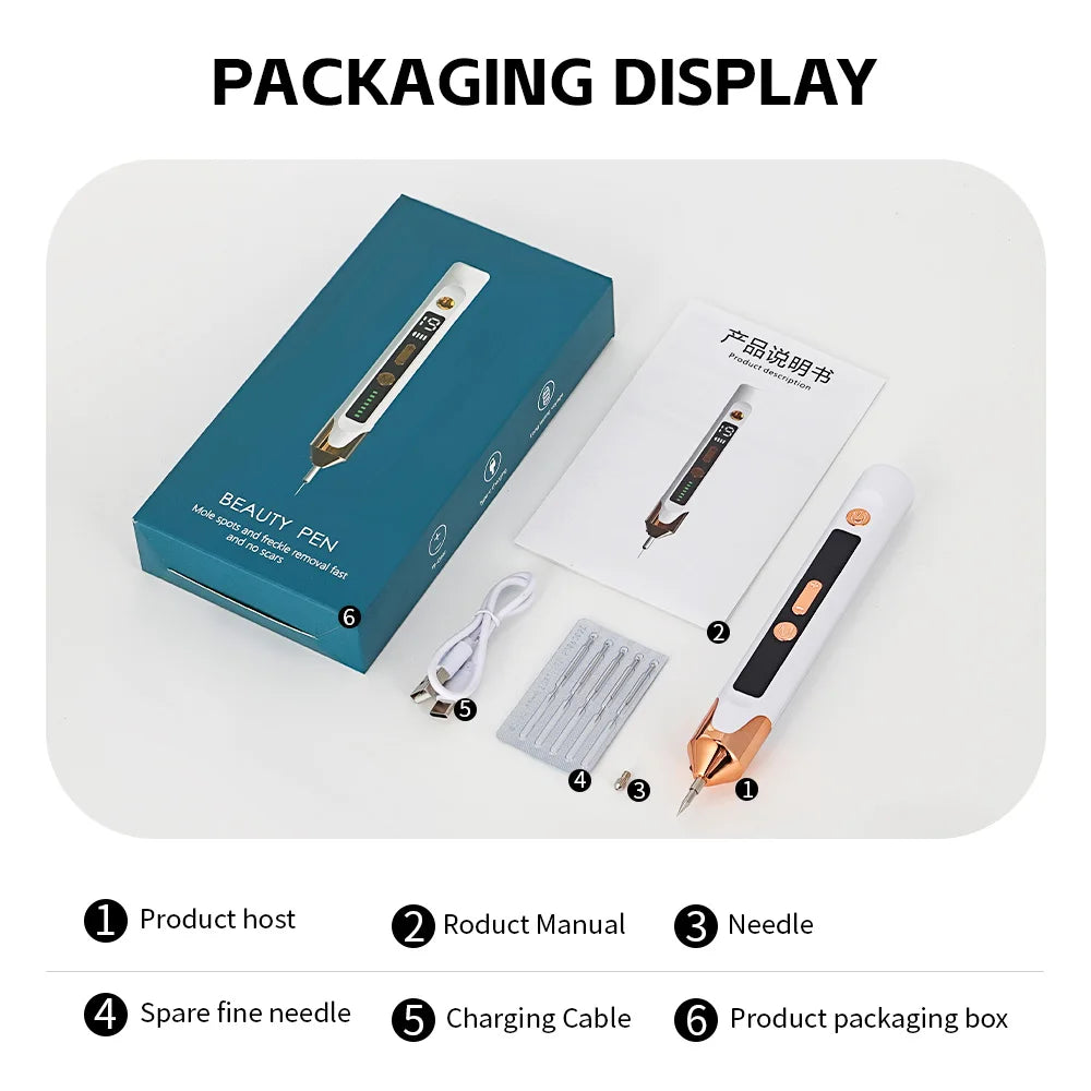 Skin Tag Remover Wart Eliminator Laser Plasma Pen Papillomas Electric Freckle Dark Spot Mole Removal Skin Tag Remover Pen