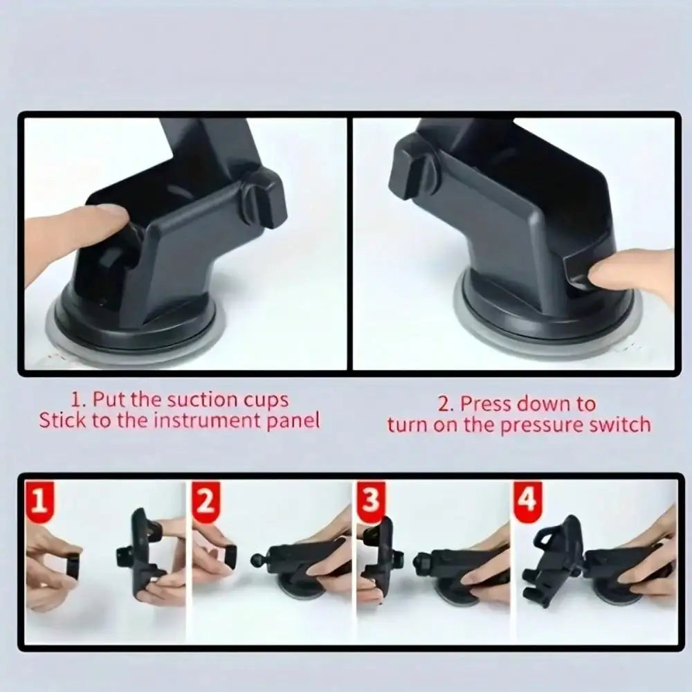 1PC Car Dashboard Navigation Bracket - Suction Cup Mobile Phone Support for Dashboard or Air Outlet