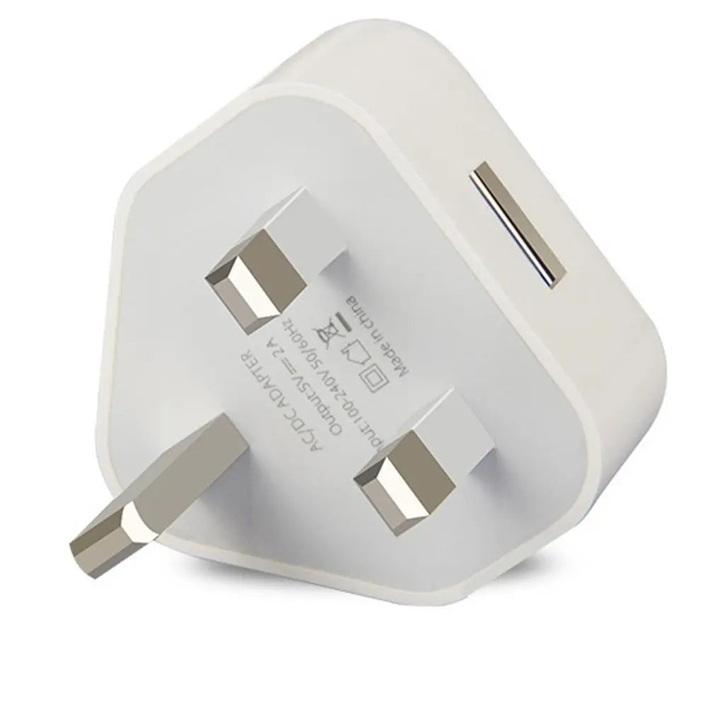 3 Pin UK Plug 5V 1A USB Wall Charger Power Adapter Home Charging